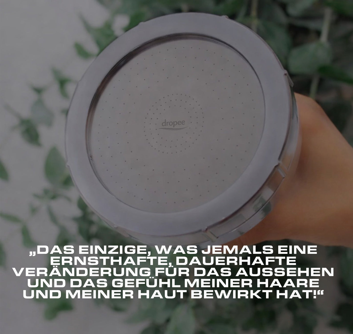 Pour une peau et des cheveux plus beaux – garanti. Pommeau de douche filtrant Dropee